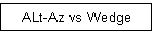 ALt-Az vs Wedge